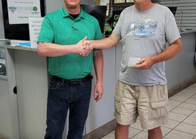 Mother's Day Sweepstakes Winner - Lake Havasu - John B with Chris Gravelle